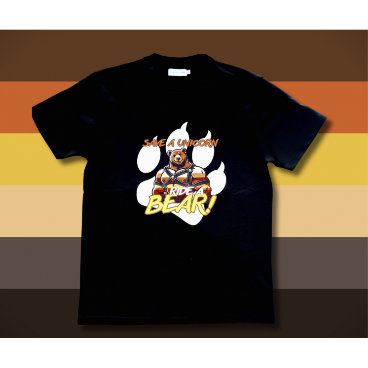 T-shirt SAVE A UNICORN, RIDE A BEAR