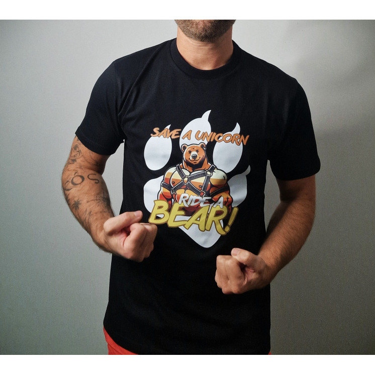 T-shirt SAVE A UNICORN, RIDE A BEAR