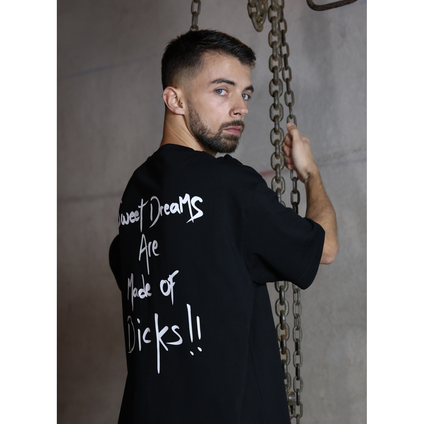 t-shirt oversize Sweet dreams are made of dicks