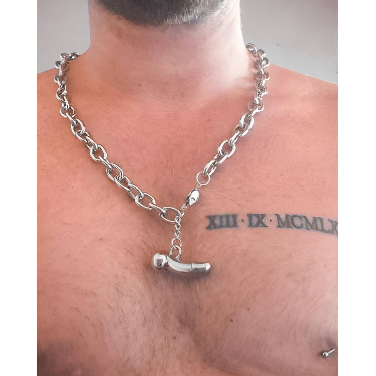 Collier fétiche dildo Bijou queer provocant | Fred from Desire