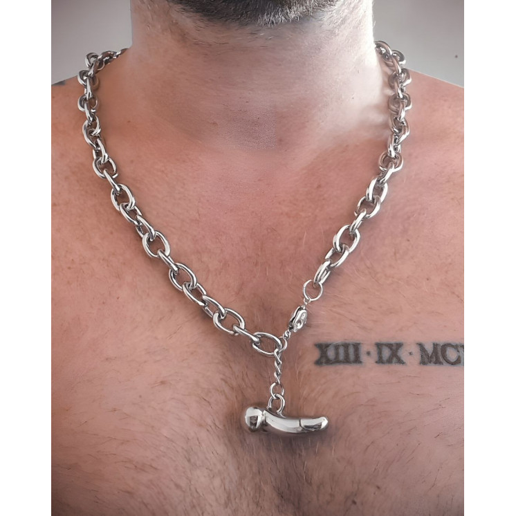 Collier fétiche dildo Bijou queer provocant | Fred from Desire