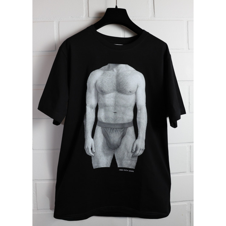 Printed Jockstrap T-Shirt Front & Back  FRED FROM DESIRE, sexy gay dad