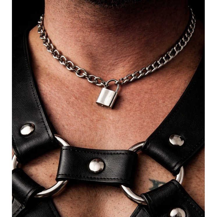 Stainless steel padlock necklace for clubbing – FRED FROM DESIRE