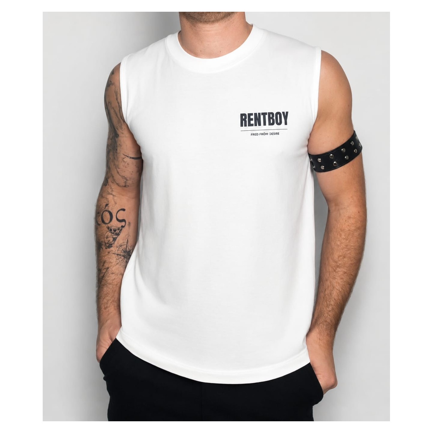 RENTBOY Vintage 90s Men’s Tank Top – FRED FROM DESIRE Sexy 100% Cotton